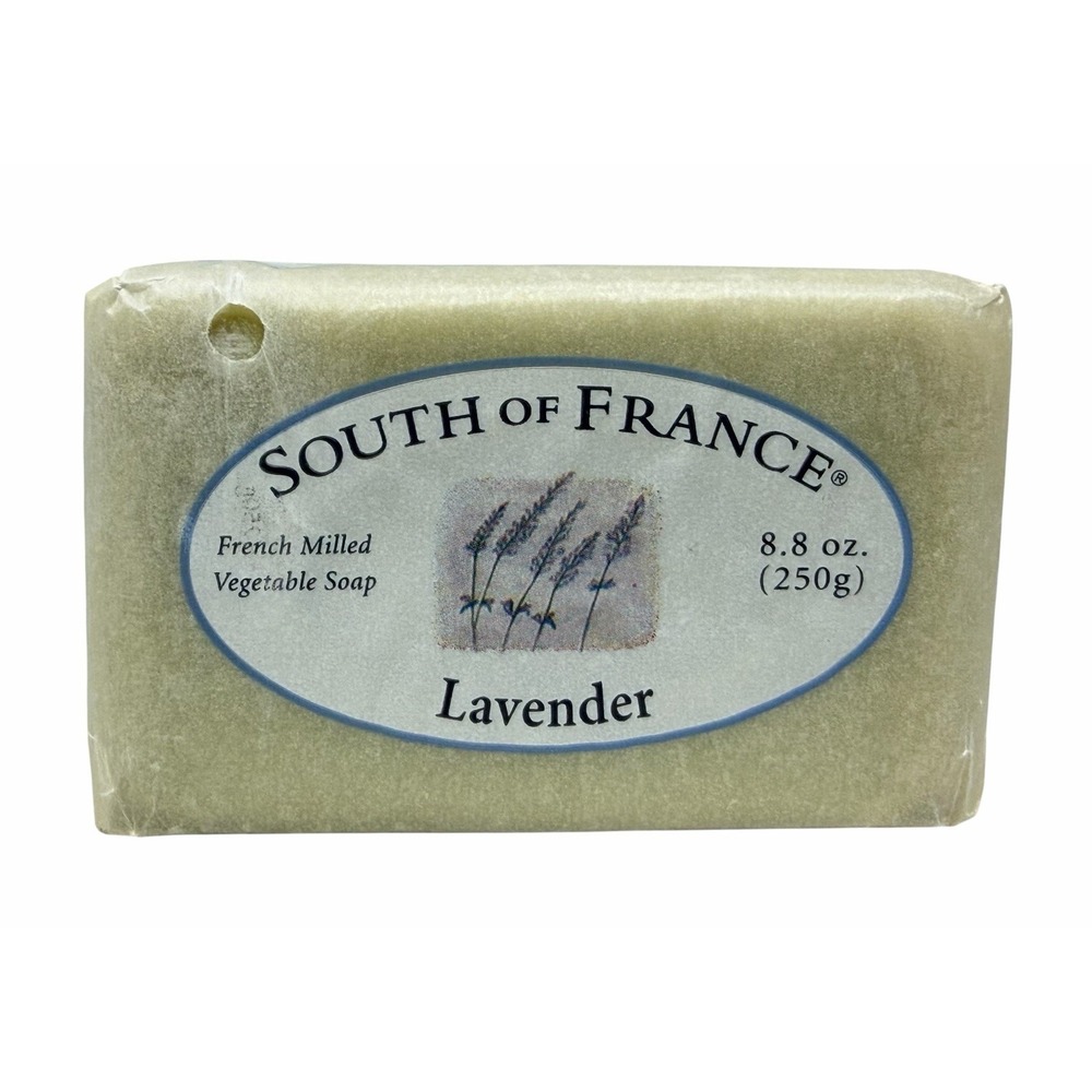 Vintage South of France LAVENDER Bath Sized Soap Bar French Milled 8.8oz Sealed